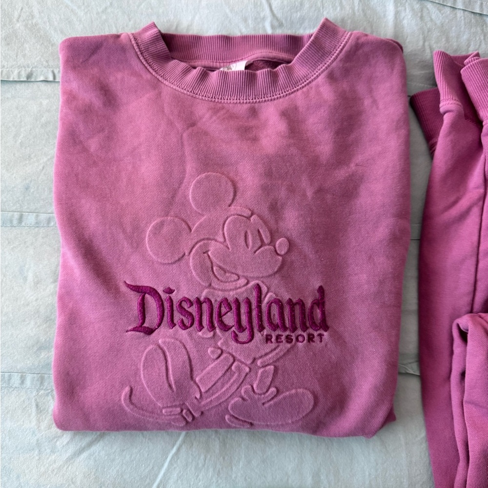 Disney Pink Sweatshirt and matching sweatpants with Mickey Mouse Design